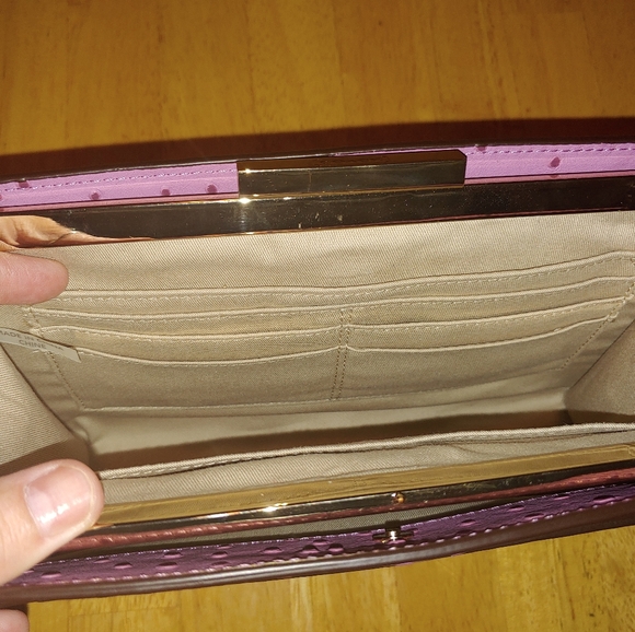 Coach 49850 Legacy Framed Ostrich Embossed Leather Large Clutch Wallet - Picture 5 of 11